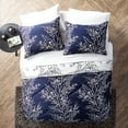 thumbnail image 5 of VCNY Home Leaf 8-Piece Navy/White Branch Reversible Bed in a Bag, Queen, 5 of 10