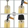 thumbnail image 3 of Patas de plástico para sofá de 2 pulgadas, patas cuadradas para muebles, elevador, juego de 4, 3 of 4