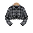 thumbnail image 6 of Toddler Girl Outfits Fall Plaid Jacket Childrens Clothes Girls Size 10-12 Oversize Streetwear Clothing Set for Girls 7-8 Long Sleeve Z07-Black, 5-6 Years, 6 of 6