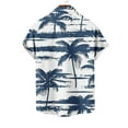 thumbnail image 5 of Man Hawaiian Cardigan Tropical T Shirts Loose Fit Tee Tops for Mens Short Sleeve Turtle Neck Beach Lounge Fall Winter Tee Shirt Button 2025 Clothes Fashion, 5 of 5