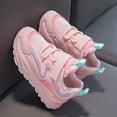 thumbnail image 4 of Gyujnb Mesh Athletic Sneakers Hook and Loop Thick Sole Casual Shoes (Little Girls, Big Girls),2, 4 of 5