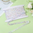thumbnail image 3 of 5.5 Yards Sequin Ribbon Trim Self Adhesive Rhinestone Tape with Spool 1.2cm Wide Colorful Bling Diamond Resin Star Round Sticker Roll for DIY Clothes Belt Costume Dress Decoration, 3 of 9