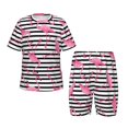 thumbnail image 1 of Balery Flamingos Conjunto de Pijama Infantil de Manga Corta con Estampado – Ropa de Dormir de Algodón Suave-Medium, 1 of 6