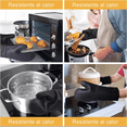 thumbnail image 4 of 6 Pcs Guantes De Horno Y Agarraderas Para Cocina Negro, 4 of 5