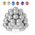 thumbnail image 1 of Decoracion Fiesta Cumpleaños #12 Metal Globos 50 Xtellar plateado, 1 of 3