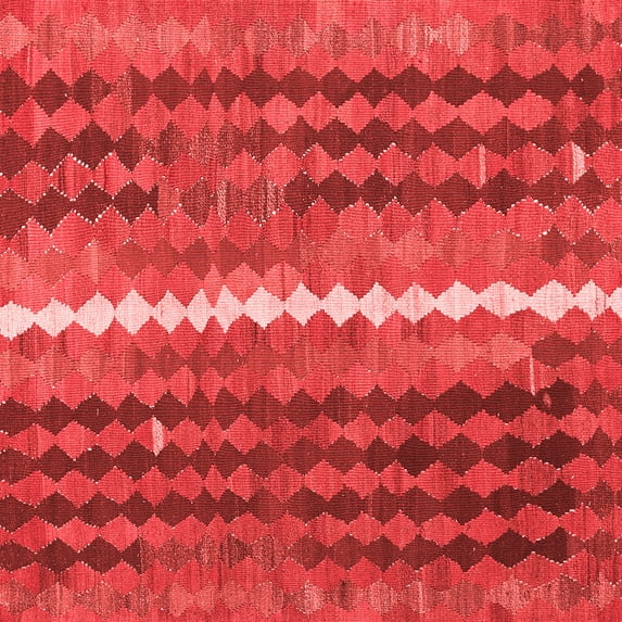 Ahgly Company Indoor Square Oriental Red Traditional Area Rugs, 5' Square