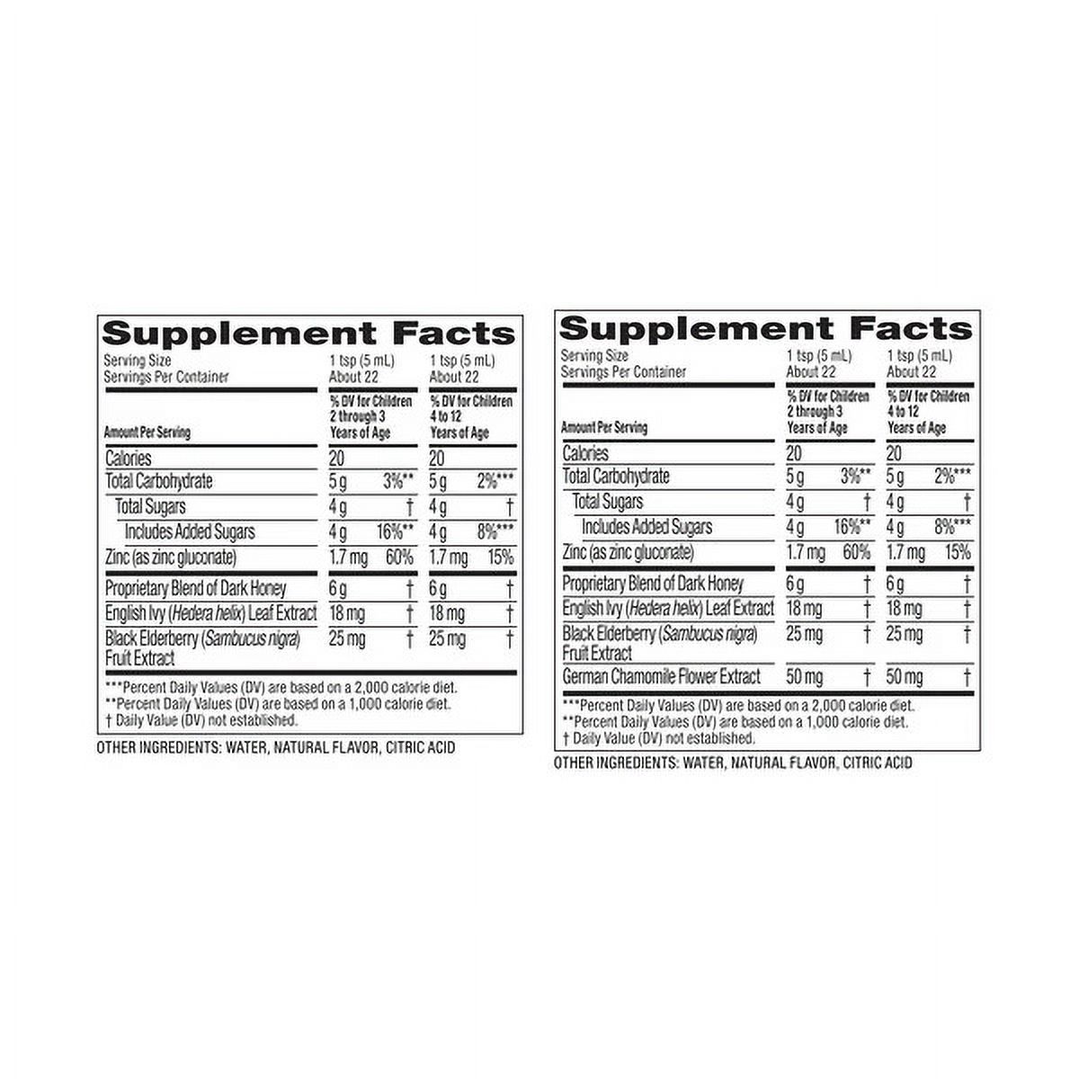 Zarbee's 2 Daytime 1 Nighttime Children's Cough Syrup For Ages 2-12