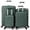 Green, variant on Zimtown Luggage Set 4 Piece Hardshell Suitcase Sets with Spinner Wheels, Lightweight Carry On & Checked Travel Luggage, 16/20/24/28 Inch Silver Gray