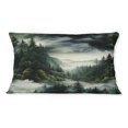 thumbnail image 3 of Designart "Moody Misty Forest" Abstract Throw Pillow - Modern Pillow For Couch - Insert And Pillows Covers For Bedroom Decor, 3 of 5