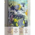 thumbnail image 3 of Coastal Sheer Curtains for Living Room Bedroom Fish Nautical Summer Beach Ocean Sheer Curtains 96 Inch Long 2 Panels Set Light Filtering Curtain Window Treatments Drapes for Dining Room, 3 of 6