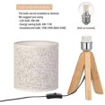 thumbnail image 3 of Small Bedside Table Lamp - Wooden Tripod, 3 of 4