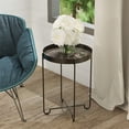 thumbnail image 2 of Gild Design House Brinley Black Metal Side Table with Removeable Tray, 2 of 3