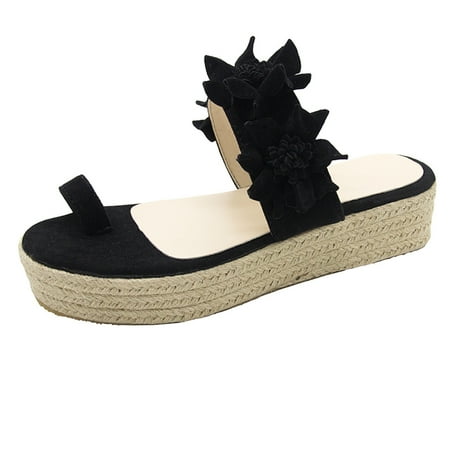 

Inkach Women Ankle Strap Summer Slide Sandals Flats Flip-Flops Shose