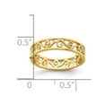 thumbnail image 5 of Auriga Fine Jewelry 14K Yellow Gold Beaded Scroll Cut-Out Band Ring for Women Size 2, 5 of 6