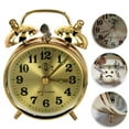 thumbnail image 4 of Horseshoe Mechanical Gold-Alarm-Clock Manual Wind Up Vintage Metal Clock Cute, 4 of 7