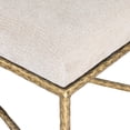 thumbnail image 4 of Meridian Furniture Valley Beige Chenille Fabric Bench, 4 of 8