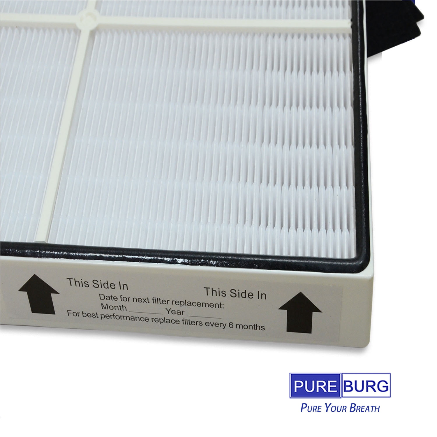 PUREBURG 1183054K Replacement True HEPA Filter set Compatible with Whirlpool Whispure AP450 AP510 AP51030K AP51030KB AP45030K WP500 WP1000 Air Purifiers, Part 1183054K 8171434K