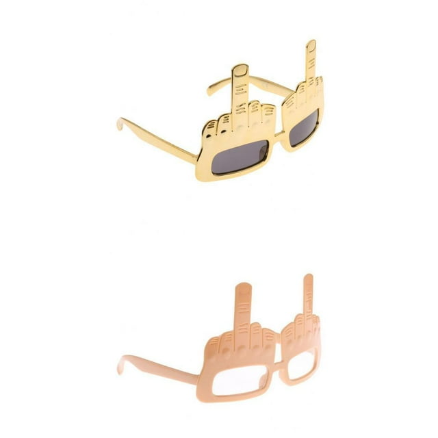 Novedad Gafas De Sol Con Gesto De Dedo Medio Flip The Bird Party Gafas 2 Sunnimix Gafas de sol divertidas del dedo medio