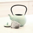thumbnail image 2 of Frieling 34oz Dim Cast Iron Teapot | Mint & Gold, 2 of 5