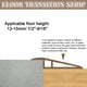 thumbnail image 4 of Tira de transición de piso de 3.28Ft x 2.8" x 0.71", tira de borde de alfombra autoadhesiva, madera oscura con vetas, 4 of 6