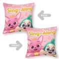 thumbnail image 2 of PINKFONG Fundas de almohada de terciopelo con tema, regalos de funda de almohada, decoración para el hogar, cojín de lanzar, regalo de cumpleaños para fans y parejas. 40cm x 40cm., 2 of 6