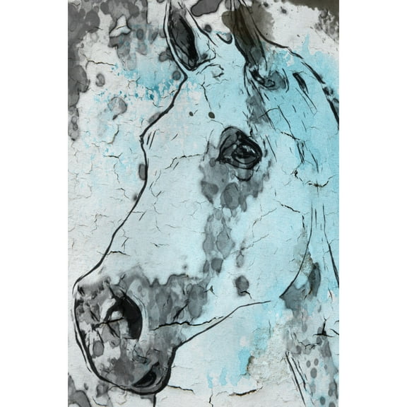 "Horse Head" Painting Print on Wrapped Canvas