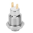 thumbnail image 3 of Interruptor de 10 mm de acero inoxidable, pulsador de arranque, impermeable, momentáneo, 3 V, 3 of 14