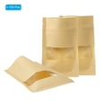 thumbnail image 3 of Uxcell Brown Kraft Pouches, 100pcs 5.5x3.5" Plant Saving Envelope with Window, 3 of 6
