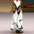thumbnail image 5 of Summer Long Dress Women's Elegant Robe  Party Sleeveless  Casual Sundress Vintage  y2k Vestidos Para Mujer  S-5XL, 5 of 6