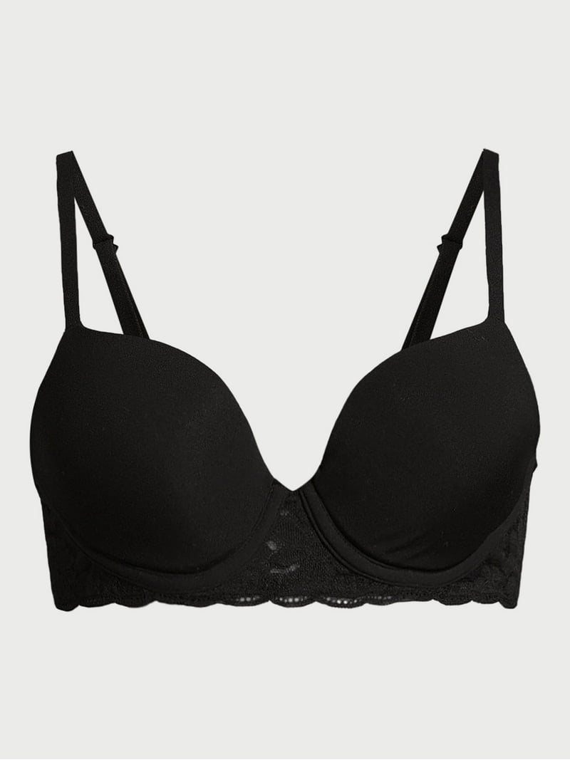 No Boundaries Demi Underwire T-Shirt Bra - Walmart.com