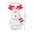 thumbnail image 2 of HEALEEP 5Pcs Cookie Jars White Small Plastic Containers Decoration for Carnival Home, 2 of 3