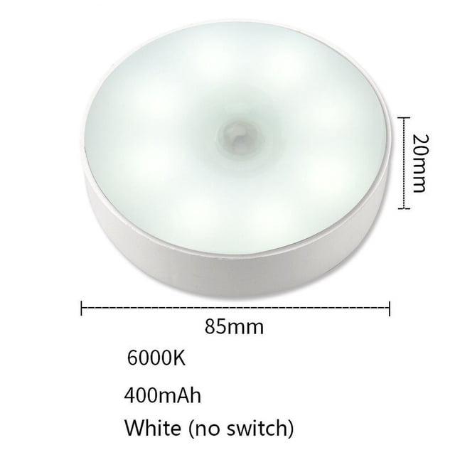 Luz LED con Sensor de movimiento, lámpara recargable por USB para cocina, dormitorio, escaleras, armario, pasillo, armario, luz nocturna