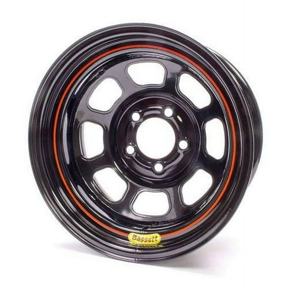 Bassett 57RC375 Street Legal Wheel - Black - 15 x 7 in. - 5 x 4.75 in.