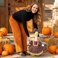 thumbnail image 6 of UALSRZL Porch Goose Outfits Set, 23in Porch Goose Halloween Outfit, Pumpkin Print Geese Outfits for Halloween Lawn Patio Garden Yard Decor, Multicolor, 6 of 7