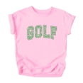 thumbnail image 4 of Cute Green Floral Golf Shirt for Women Teens and Girls Bright Spring Golfer Tee Pink Shirt 2T, 4 of 5
