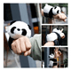 thumbnail image 4 of 1pcz Pulsera Panda Peluche Lab.G  Negro Blanco, 4 of 5