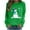 Green, variant on Mhoxuto Womens Christmas Sweatshirts Funny Xmas Snowman Pattern Tops Long Sleeve Crewneck Pullover Tees Fall Fashion Clothes