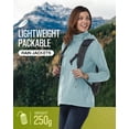 thumbnail image 3 of Chaqueta impermeable ligera y plegable con capucha para mujer 33,000ft, 3 of 6