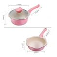 thumbnail image 3 of Labymos 2PCS Cookware Set 6 Inch Pots and Pans Set Mini Saucepan Frying Pan Milk, 3 of 8