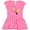 Raspberry with Polka Dots, variant on Inktastic Tennis Racket and Ball Girls Toddler Dress