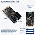 thumbnail image 4 of IOCrest SI-ADA40149 2 Port SATA III 6Gb-s M.2 22x42 Controller Card, 4 of 4
