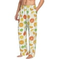 thumbnail image 6 of Logiee Colorful Lemons Print Pajama Pants for Men,Men’s Pajama Bottoms,Mens PJ Pants with Pockets & Button Fly-Medium, 6 of 6