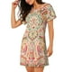 thumbnail image 2 of Fotbe Indian Paisley 1 Bata de Dormir para Mujer con Estampado, Camisón de Algodón de Manga Corta, Ropa de Dormir Casual, 2 of 6