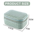 thumbnail image 2 of Travel Jewelry Box Organizer, Travel Jewelry Case, Mini Jewelry Travel Case, Small Jewelry Box Travel, Jewelry Travel Box, 9.5*7*5cmgreen, 2 of 6