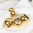Efavormart 4 PCS Wholesale Gold Acrylic Napkin Rings for Place Settings Wedding Receptions