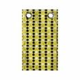 thumbnail image 1 of Retro Hanging Pocket Organizer, Geometric Inspired Abstract Polka Dotted Pattern in Rounds Design, Printed Polyester Storage Bag with Pockets, 9" x 16", Mustard and Charcoal Grey, 1 of 2