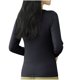 thumbnail image 5 of Pijama de manga larga para mujer, ropa de casa de color con almohadillas para el pecho, camiseta de manga larga, cómoda base para uso externo, pijama de modal de cuello redondo para mujer., 5 of 5