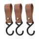 thumbnail image 1 of Perchas de cuero en forma de S Jadeshay 15 piezas ganchos de cuero para estantes, 1 of 14