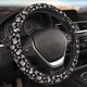 thumbnail image 5 of Balery black white Skull bone Fundas elásticas antideslizantes para volante, funda protectora universal para hombre y mujer, 15 pulgadas, accesorios para coche., 5 of 6