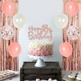 thumbnail image 5 of 18th Birthday Decorations for Girls Rose Gold, 18 Years Old Party Supplies, Made In 2004 Foil Balloons Happy 18th Birthday Sash Cake Topper Fringe Curtain for 18th Bday Decorations, 5 of 7